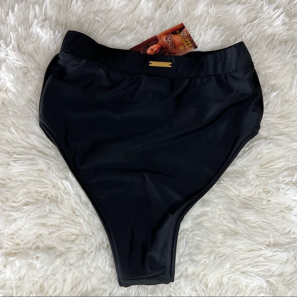 NEW Sommer Ray High Rise Piping Bikini Bottoms in Black Size XS - Picture 5 of 5